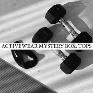 AMB: black and white tops, size small